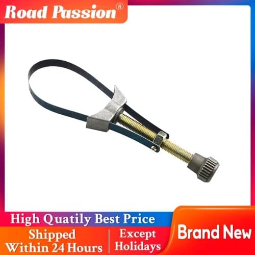 Road Passion Motorcycle & Car Universal Removal Tool Auto Cap Spanner Strap Oil Filter Wrench 60mm To 120mm Diameter Adjustable