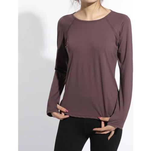 S-XXXXL Plus Size Women Long sleeve Yoga T-Shirts Back Hollow Fitness Shirt Gym Yoga Top Breathable Quick Dry Running Sportwear