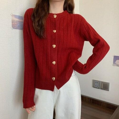 Woman Sweaters Cardigan Knitted Sweater Cardigan Women Coat Loose Short 2021 Knitwear Top