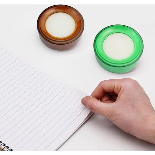 1PC Finger Wet Sponge Finger Dampener Finger Wetting Sponge Money Count Paper Creative Cute Round Damper Case A6C9