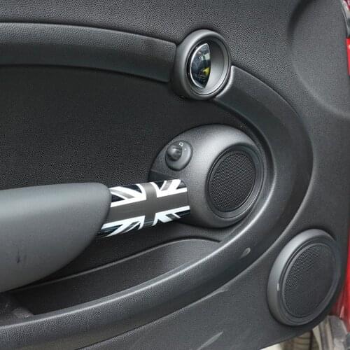 2pcs/set Car Interior Door Handle Knob Cover Sticker Protection for Mini Cooper JCW R55 Clubman R56 R57 R58 R59 Car Accessories