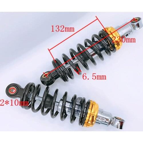 230mm Motorcycle Air Shock Absorbers Universal For Honda Suzuki Yamaha Kawasaki ATV Go Kart Quad Dirt Sport Bikes black