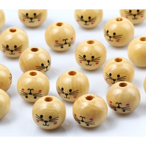 3pcs/lot Round Natural Wood Beads Wooden 30mm Loose Spacer Beads For Jewelry Making DIY Handmade Jewelry Accessories