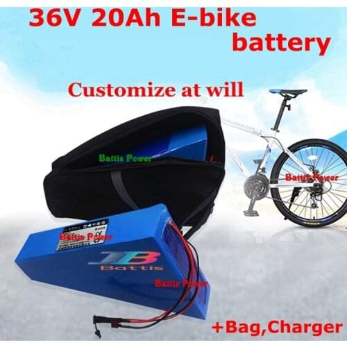 36v 20ah triangle battery 36v ebike lithium batterie 36v 1000w li-ion battery pack for electric bicycle bike