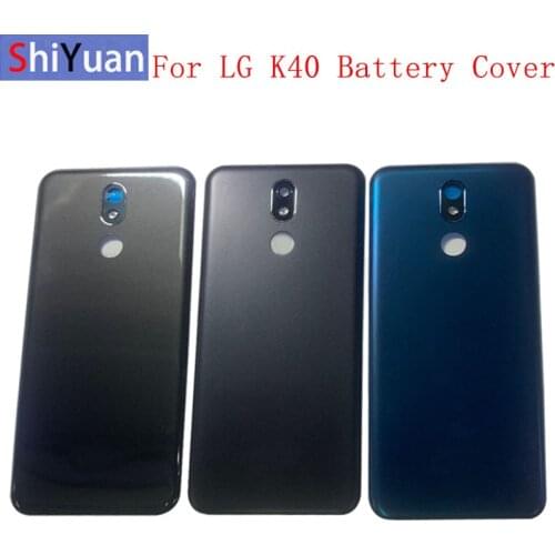Battery Case Cover Rear Door Housing Back Case For LG K40 K12+ K12 Plus LMX420 Battery Cover Camera Frame Lens with Logo