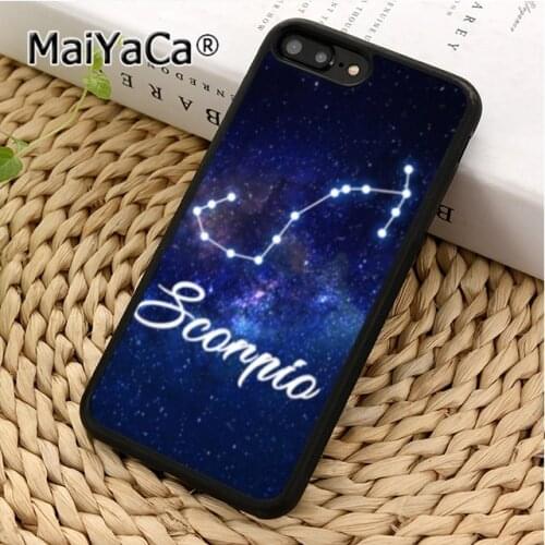 MaiYaCa Scorpio Star Sign Phone Case Cover For iPhone 5 6s 7 8 plus 11 12 Pro X XR XS Max Samsung Galaxy S6 S7 edge S8 S9
