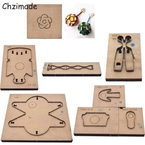 Chzimade Flower Bows Metal Leather Cutting Dies Wooden Mold For Die Cuts Machine Steel Die Cutter Knife Accessories