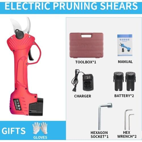 Electric branch shears, gardening shears, garden fruit trees, cordless electric shears, pruning shears, labor-saving branch