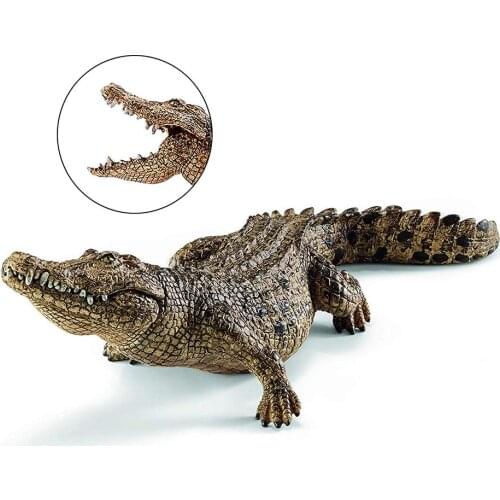 7.2inch Crocodile Figurine Animal Action Figure Toys Educational Creatures 14736 Crocodile Doll Toy Hand