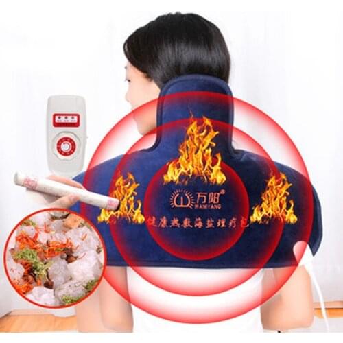 Electric Moxibustion+salt shawl neck Cervical and shoulder heating pad cervical heating blanket Multiple protection health care