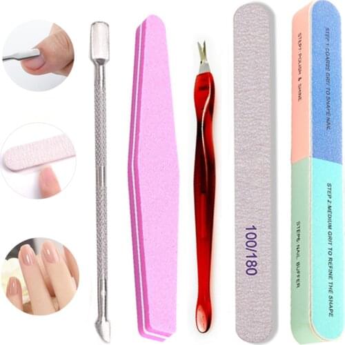 Stainless Steel Nail Art Manicure Pedicure Tools Cuticle Nipper Clipper Scissor Nail File Polishing Cutter Dead Skin Remove