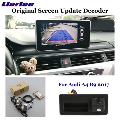 HD Rearview Reversing Backup Parking Camera For Audi A4 A4L B8 B9 2010-2016 2017 2018 2019 2020 MIB 2GMMI Decoder Accessories