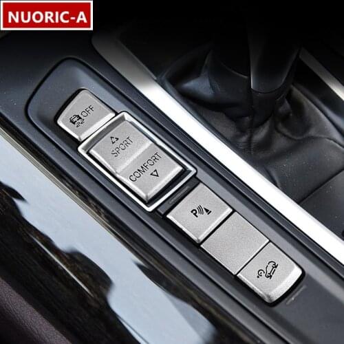Center Console Gear Shift Buttons Sequins Decoration Cover Trim For BMW F15 F16 X5 X6 LHD Car Styling Interior Accessories