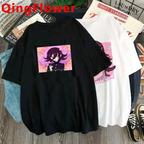 Hot Japanese Anime Ouma Kokichi T Shirt Men Cartoon Danganronpa V3 T-shirt Mikan Tsumiki Graphic Tees Unisex Tops Tshirt Male
