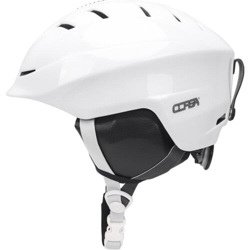 Ski Helmet with Removable Lining Pad & Ear Cover Snowboard Helemt Adjustable Men Women In-mold Snow Helmet