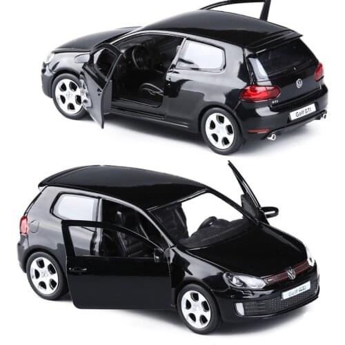1:36 Golf 6 GTI Alloy Car Model Diecast & Toy Vehicle Metal Simulation Toy Car Model Door Can Open Collection Childrens Toy Gift