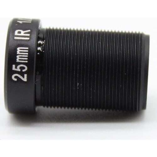 2pcs HD 5mp 25mm CCTV Lens 1/2" Fixed Iris IR Infrared M12 view 70m 90 degrees angle MTV mount For IP Camera