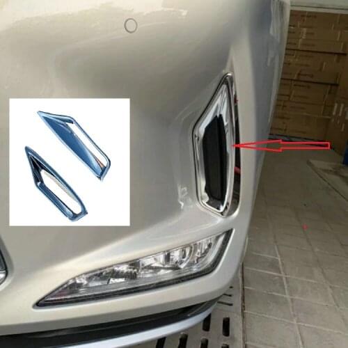 ABS Chrome Front Fog Lights Lamps Foglight Frame Cover Trim 2 Pcs Fit For Lexus RX series 2020 Auto Accessories RX300 RX450h