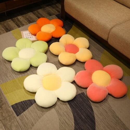 40-60cm Plush Flower Pillow Chair Cushion Cartoon Mat Pillow Non-slip Butt Cushion Office Sedentary Cushion Home Decoration