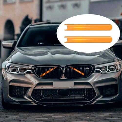 Front Grille Trim Strips For BMW F30 F32 3 4 Series 4 Color Sport Style Grille Trim Strips Cover Frame Car Decorations Stickers