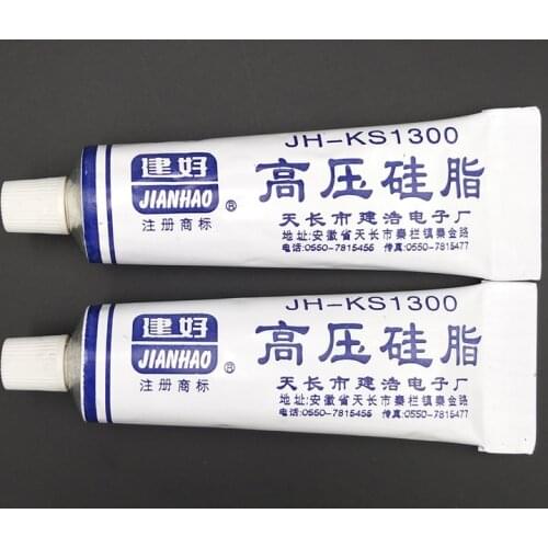 JH-KS 1300 High Pressure Silicone Grease Translucent TV Insulation Moisture Rust Rubber Metal Lubricating Cream Non-Curing
