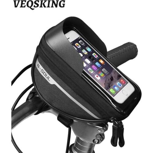 Bicycle Front Bag Anti-Spillage Touch Screen Phone Bag Riding Bag Pannier Bag Mountain Bike Bicycle Bags Equipment bike bag