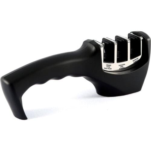 RISAMSHA knife sharpener 3 stages kitchen Professional Knife Sharpener Diamond Stainless Steel Ceramic Knife sharpening sistem