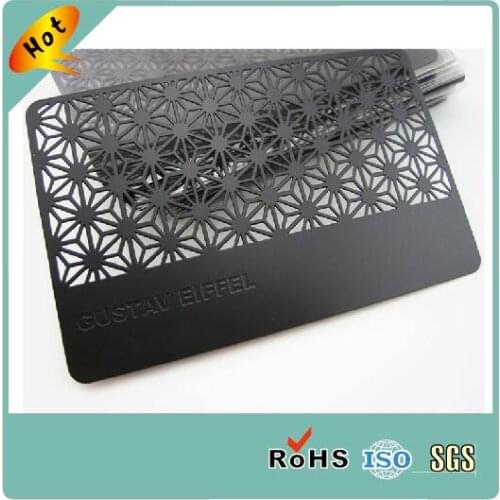 Custom stainless steel etching laser cut visit name card metal business card