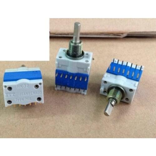 [YK] ITT HK32 JEANRENAUD Type MIL precision instrument rotary switch band 9 gears Toggle switch