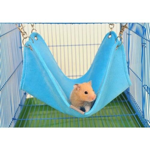 Hamster Winter Warm Plush Hammock Pet Hanging Bed Nest House for Gerbil Rat Mouse Chinchillas Guinea Pig Squirrel Ferret