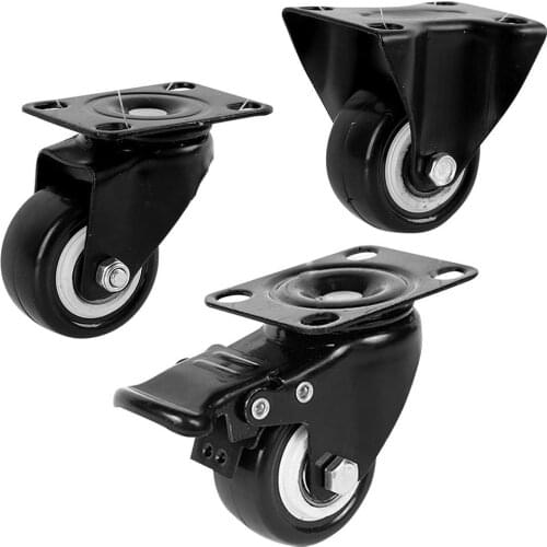 1.5 Inches Mute Universal Directional Brake Caster Wheel Furniture Accessory