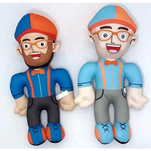 1pc 28cm Anime Blippiing Plush Toys Soft Stuffed Baby Educational Enlightenment Cosplay Prop Doll Toy Kids Birthday Gifts