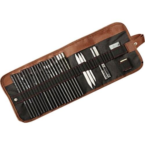 29pcs Pencil Set Sketching Drawing Art Tool Graphite Pencils Sketching Supplies DU55