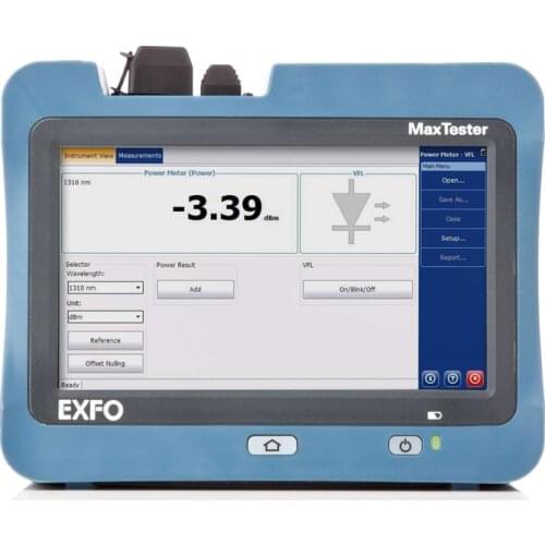 7 inch Touchscreen EXFO OTDR Machine MAX715B 1310/1550nm 30/28dB Optical Time Domain Reflectometer
