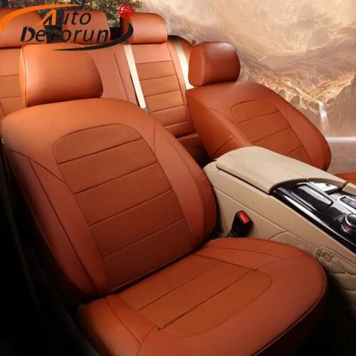 AutoDecorun Genuine Leather Seat Cushions for BMW 1 Series 116i 118i Seat Covers Cars Accessories 5 Seats Protectors 2007-2018