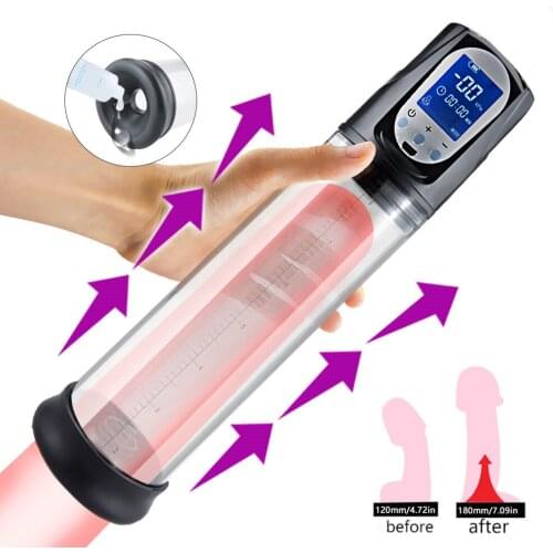 Automatic Penis Pump Extender USB Rechargeable Cock Vacuum Enlargement Masturbators Sex Toys For Men