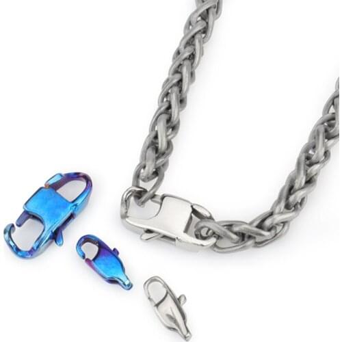 Chain Connection Titanium Lobster Clasp Small Buckle Keychain DIY Rope Hasp Outdoor Tool Bracelet Accessories
