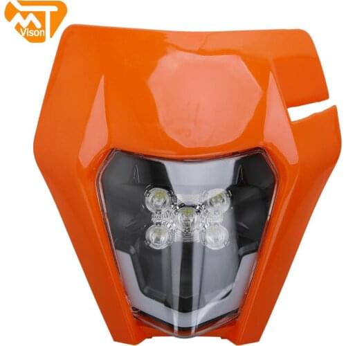 For KTM EXC EXCF SX SXF XC XCF XCW XCFW 125 150 250 300 350 400 450 505 525 530 Motorcycle LED Headlight Headlamp Lamp Light