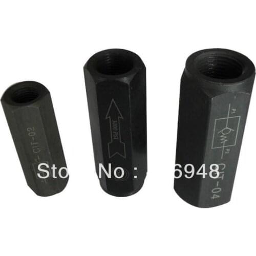 3/8" port size 3000psi high pressure Hydraulic In-line check valve,Tube type oil one way valve,straight non-return valve