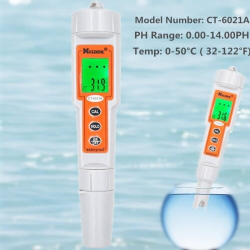 KEDIDA 0.01 PH Meter Temperature Digital Water Quality Monitor Tester for Pools, Drinking Water, Aquariums 40%off