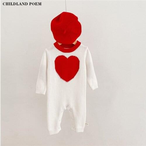 Knitted Baby Clothes Autumn Winter 2021 Newborn Baby Romper Jumpsuit Cotton Long Sleeve Girls Boys Romper Baby Overalls Playsuit