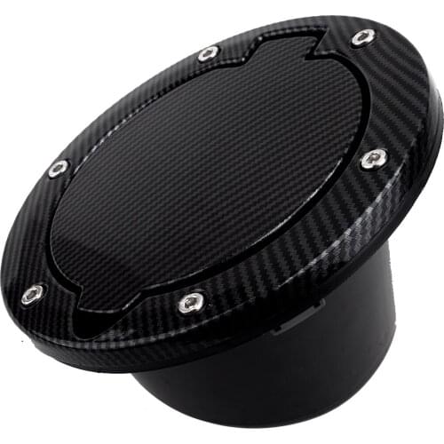 Fuel Tank Cover Door Gas Filler Cap ABS Carbon Fiber Style Fit for Jeep Wrangler JK 2007 2008 2009 2010 2011 2012 2013-2016 2017