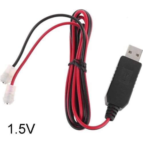 Magnetic USB to 1.5V 3V 4.5V 6V Power Cable Can Replace 1-4pcs AA D AAA Battery B85B