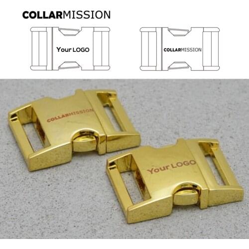 Metal engraving curved buckles for durable hardware strong security lock puppy cat collars diy parts Zinc Alloy CK20HJ02