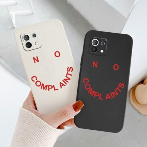 Compl Aints Silicone Soft Case For Xiaomi Mi 11 lite Ultra 11i 10T 9T Pro Lite 10 10S 9 8 lite Pro Poco F2 X2 F3 Pro Phone Cover