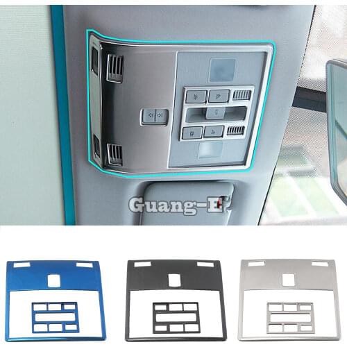 Car Cover Stick Stainless Steel Head Front Rear Back Read Reading Lamp Trim Hood For Skoda Karoq 2017 2018 2019 2020 2021