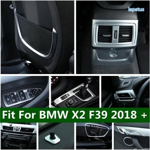 Lapetus Matte Interior Refit Kit For BMW X2 F39 2018 - 2021 Head / Roof Reading Lamps / Air AC / Glove Box Gear Panel Cover Trim