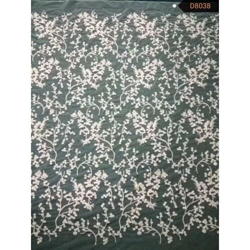 Wholesale Ivory Embroidery Lace Wedding Dress Fabric Nigerian Tulle Textile African Trimming Lace 10 Yards/ lot