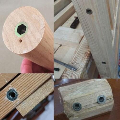 Alloy Thread Insert Nut Flanged Hex Drive Head Furniture External External Teeth Nut Nut Teeth Nuts Internal Embedded Inter C2P0