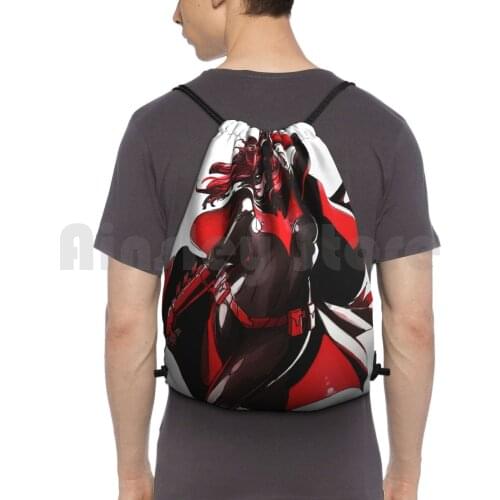 Superhero Backpack Drawstring Bag Riding Climbing Gym Bag Superhero Comics Movies Usa Cool Awesome America Epic Funny